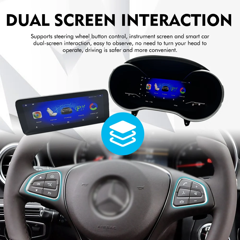 12 3-дюймовый ЖК-спидометр цифровая приборная панель кластер Carplay для Benz GLC 2015-2017