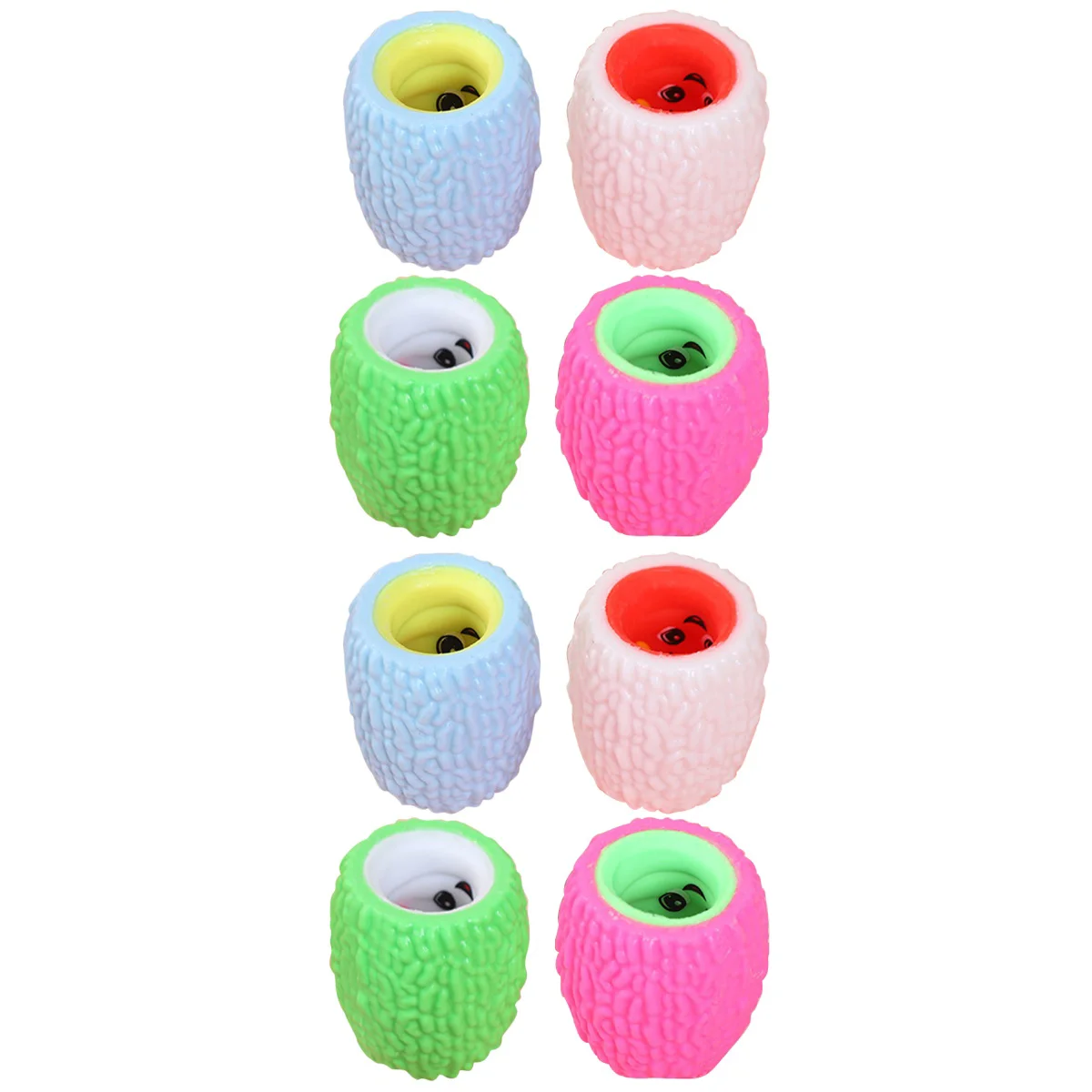 

8 Pcs Caterpillar Halloween Decompression Squeezing Squeeze Tpr Child -