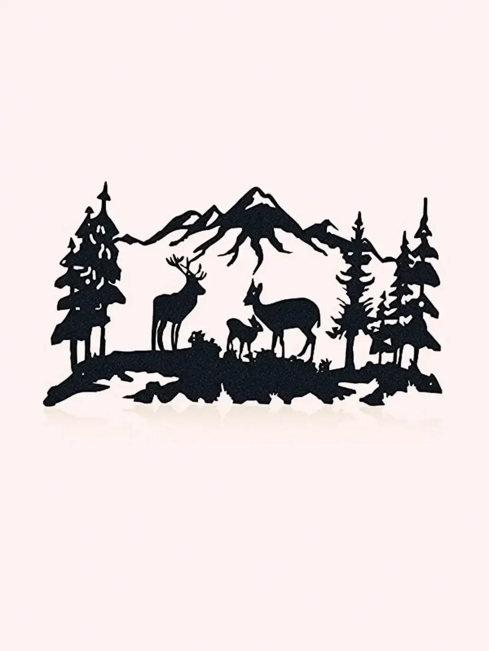 Вырезанный лазером знак оленя/медведя: для декора кабины и охоты. Деревенское