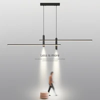 modern minimalist led pendant lamp metal dimmable light over the table kitchen dining room chandelier lighting suspension design