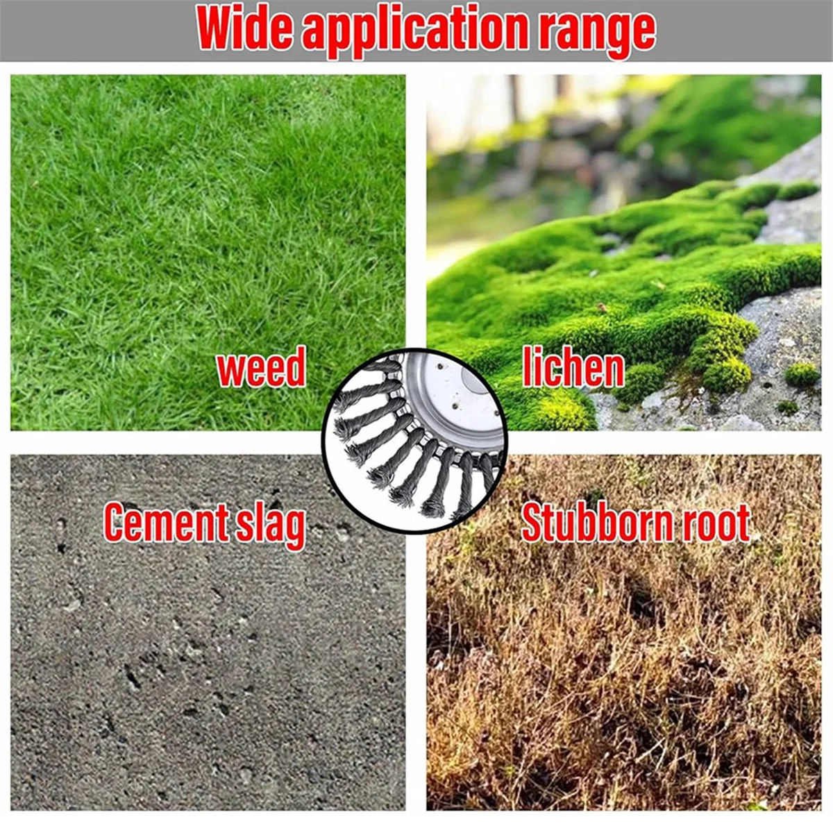 Поворотная проволочная щетка триммерная головка лезвие для сорняков