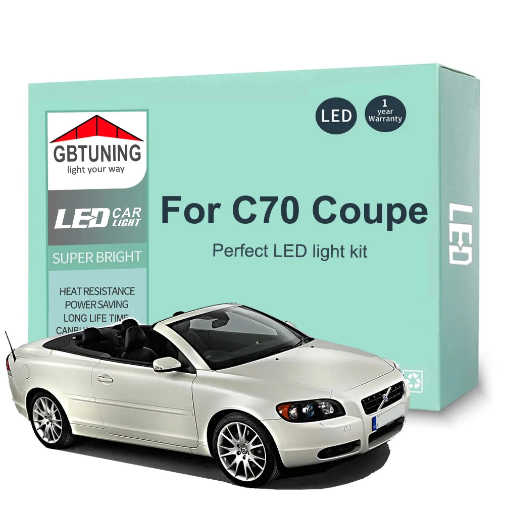 

16Pcs Canbus LED Interior Light Bulb Kit For Volvo C70 Coupe 1997 1998 1999 2000 2001 2002 Car Indoor Reading Dome Trunk Lamp