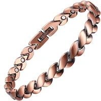 copper bracelet for women arthritis pain relief magnetic therapy bracelet for carpal tunnel unique fishtail links adjustable