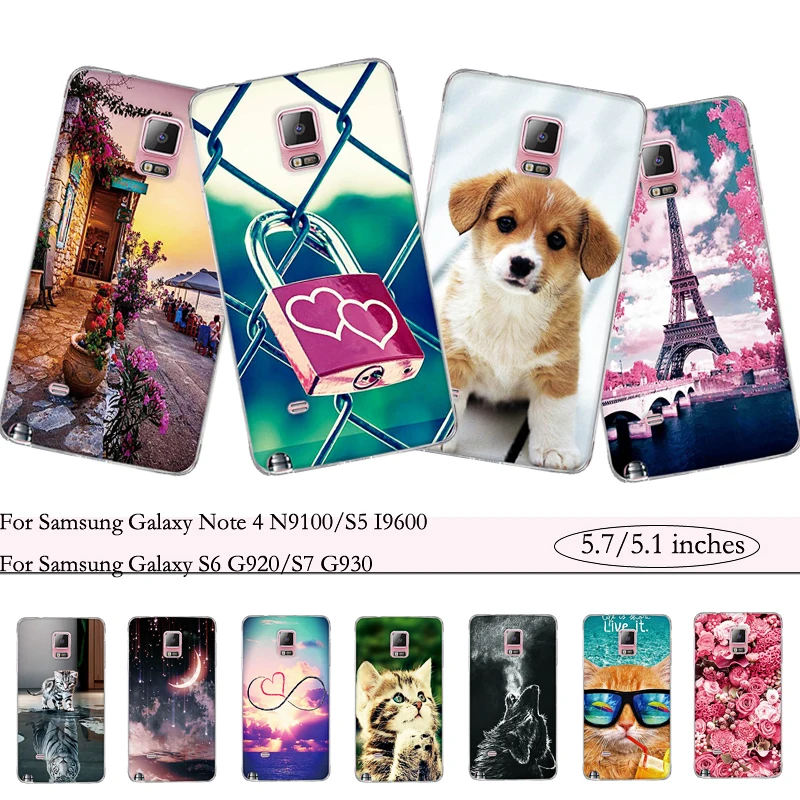 Чехол для Samsung Galaxy Note 4 N9100 задняя крышка S5 S6 S7 I9600 G920 G930 чехлы |