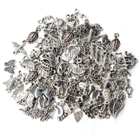 19 styles mixed vintage tibetan silver beads for jewelry making bracelet diy craft clasps hooks pendant charms