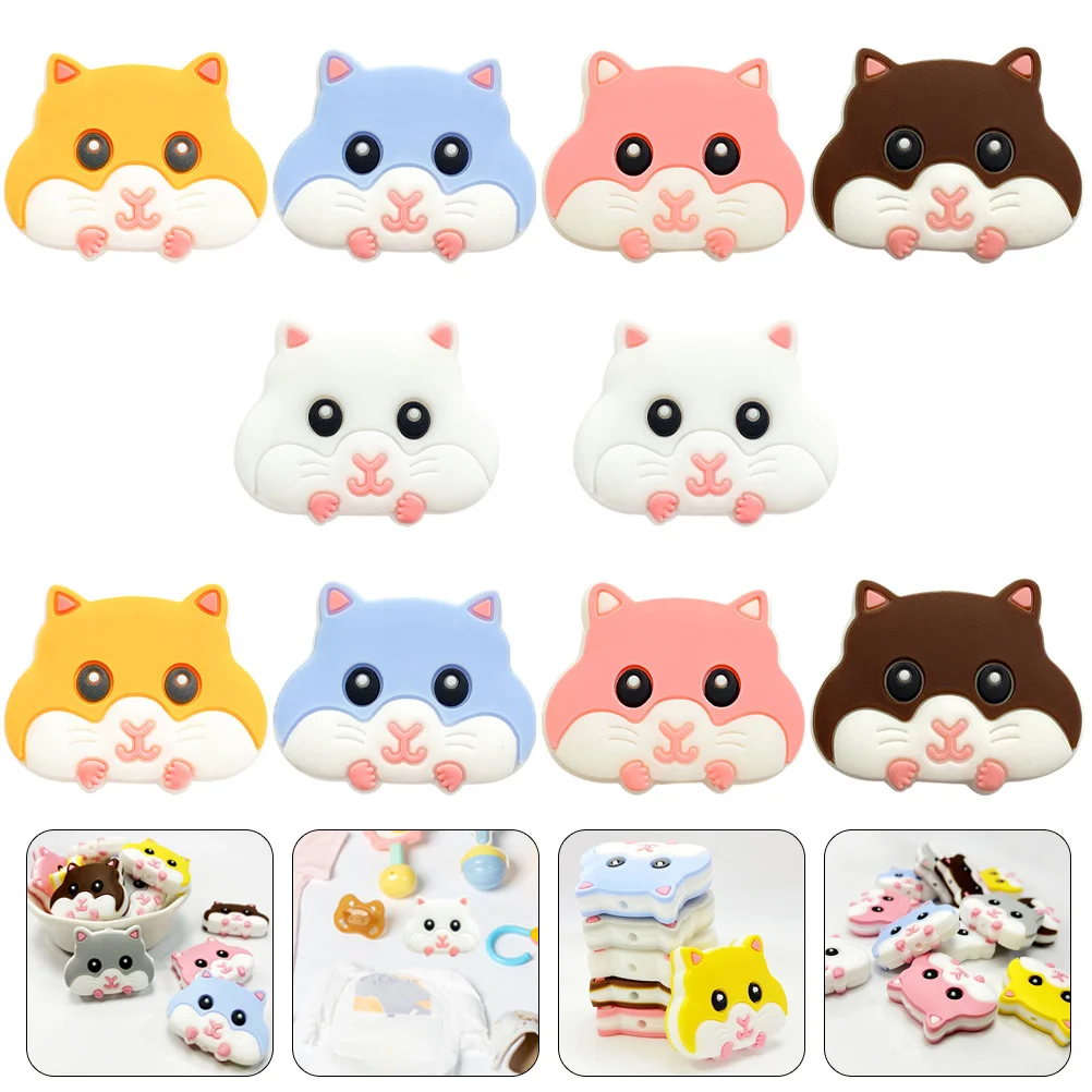 

10 шт., декоративные бусины для пустышек