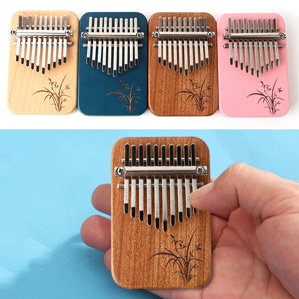 

Портативная мини-клавиатура Kalimba, перкуссионный инструмент на палец, деревянная клавиатура Kalimba, рождественские подарки для детей, трениров...