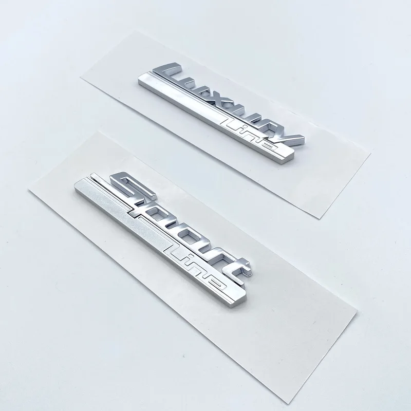 

New Luxury Line Sport Line Fender Emblem for BMW 730 740 750 750Li Side Logo Car Styling Refitting Upgrade Sticker Chrome& Matte