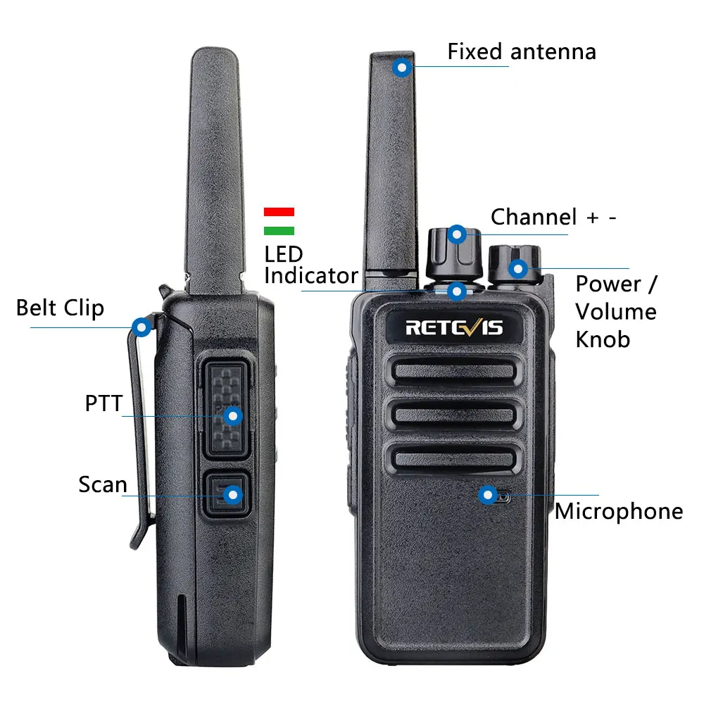 Дешевые рации Retevis RT668 10 шт. PMR Radio 2-стороннее радио для отелей ресторанов Walk Talk