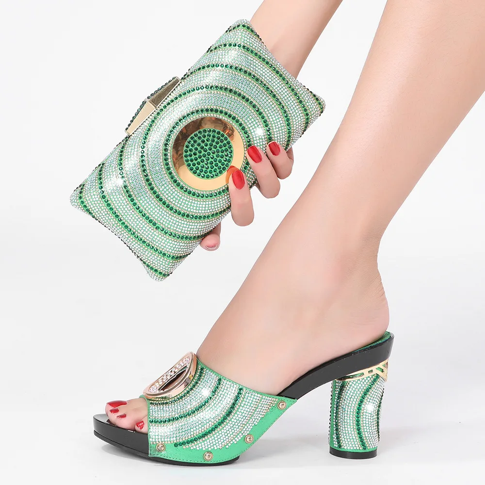 Doershow хорошая цена африканская Свадебная обувь Итальянская с подходящими сумками