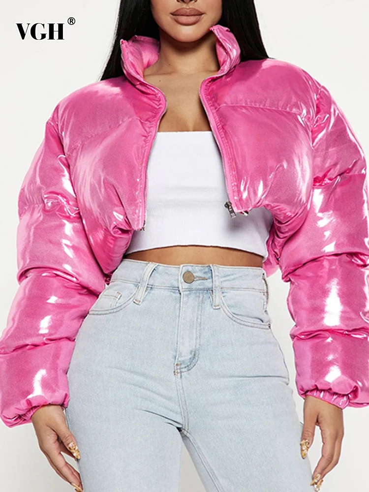 

Женская однотонная парка с воротником-стойкой, на молнии