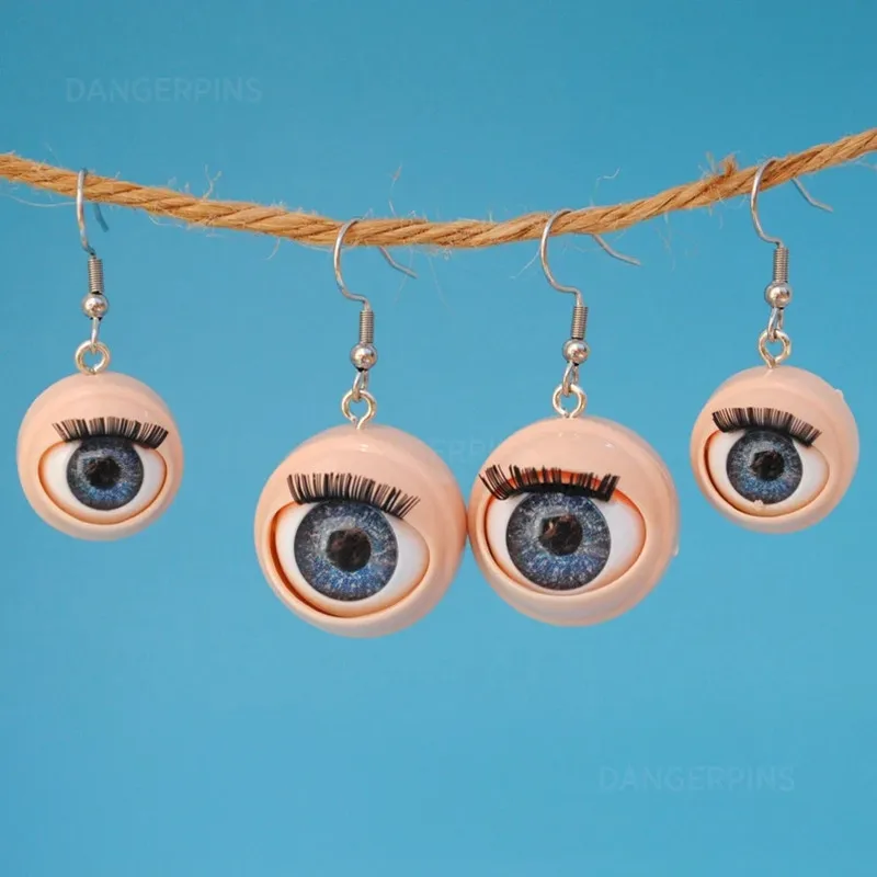 

New Terrible and Creepy Baby Eyeball Earrings - Novel Women's Earrings That Provide Scary Blinking Action for Strange People