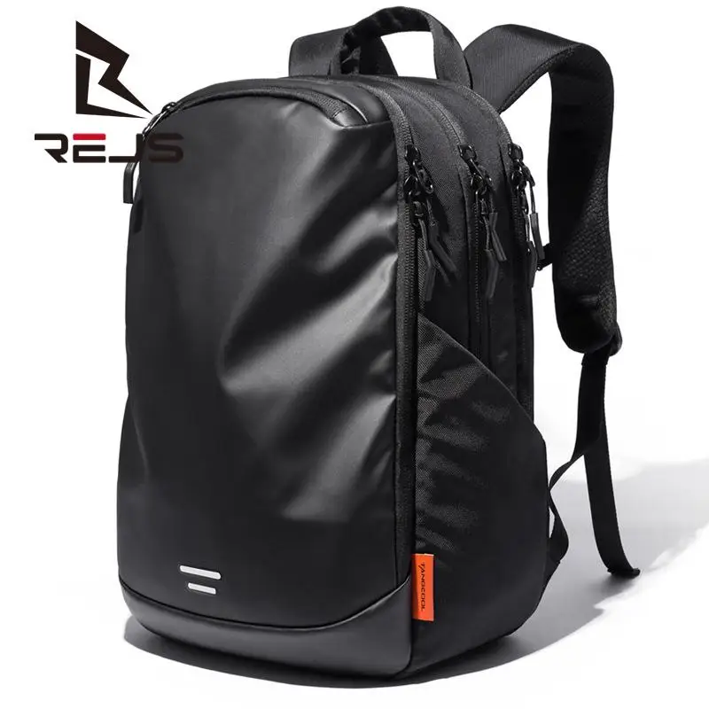 REJS Men Backpack Travel Backpack Waterproof Laptop Backpack 15.6 17 Inch Large Capacity School Backpack for Teenager Mochila