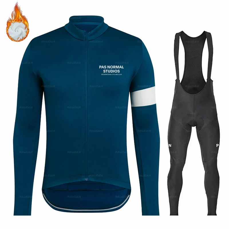 

Newest Cycling Jersey Set PNS Winter Thermal Fleece Men Bike Riding Clothes Sport Clothing MTB Bib Pants Warm Set ropa ciclismo