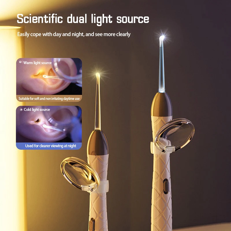 Инструмент для чистки ушей устройство извлечения раннего уха USB перезаряжаемое