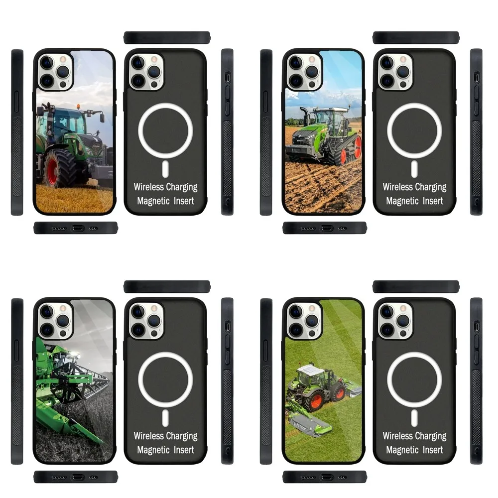 Чехол для телефона TOPLBPCS F-fendt tractor с сильным магнитом IPhone 15 14 13 Pro Max Plus 11 12 Mini - Цена: 442