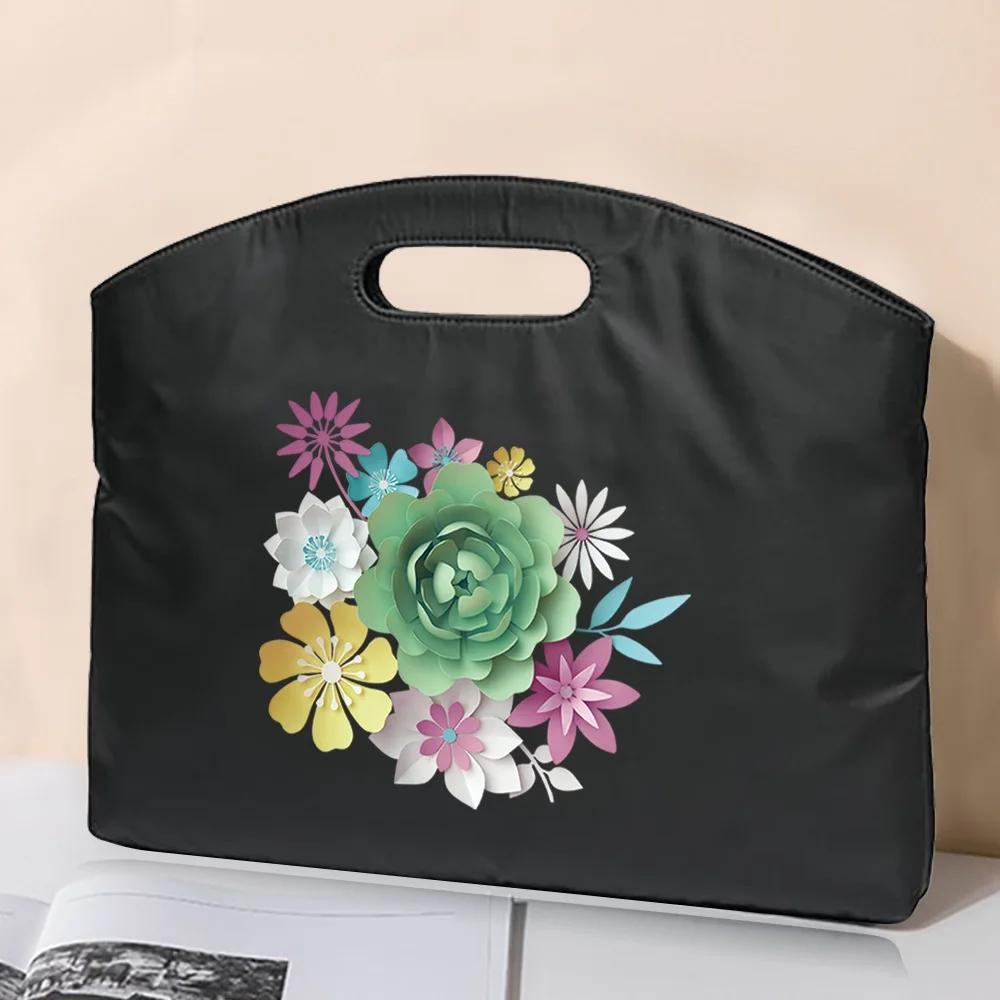 2022 Briefcase File Bag Business Handbag 3D Series Pattern Conference Tablet Bag Unisex Laptop Document Meeting Fashion Tote Bag