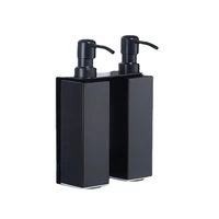 black liquid soap dispenser shampoo dispenser for hotel with cup holder paper holder wall shelf bathroom accessories for hotel