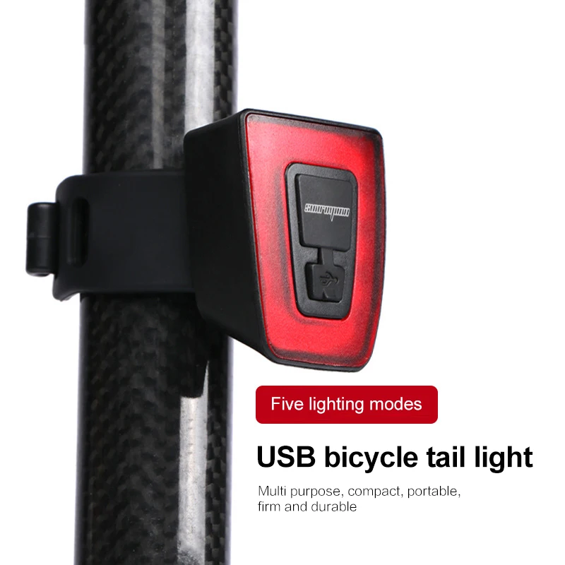 

Фонарь для велосипедного шлема с зарядкой от USB, задний фонарь для горного велосипеда, задний свет для велосипедного шлема, предупреждающий ...