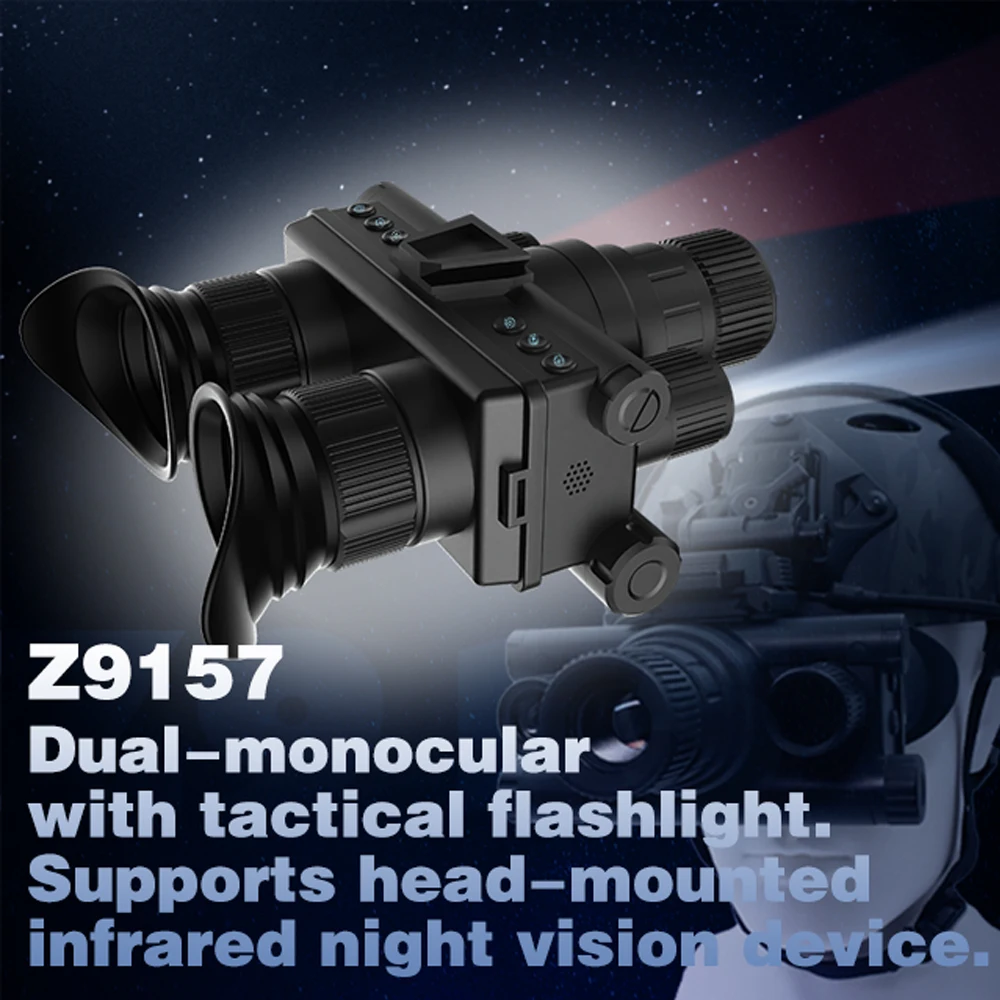 4K 40MP тактический телескоп с креплением на голову 8-кратный зум инфракрасный