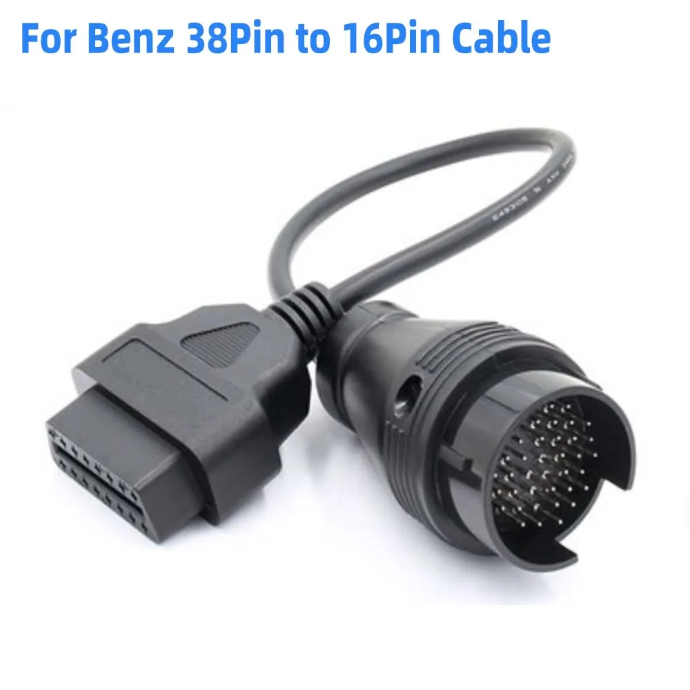Диагностический переходник OBDII, 38 Pin на 16 Pin, для Mercedes Benz