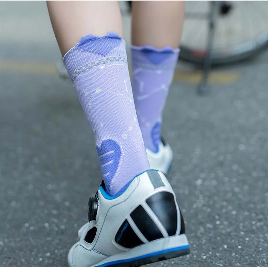 

1 Pair Woman Bicycles Cycling Sock Outdoor Riding Racing Training Socks