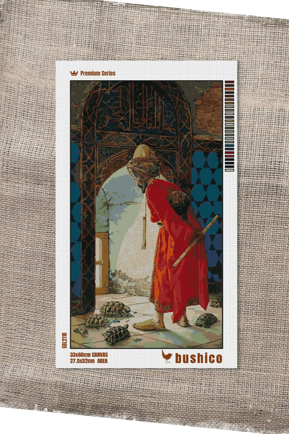 Printed Tapestry Template-Turtle Tamer 52 × 27.5cm Embroidery Kits Hobby Supplies & Leisure Life