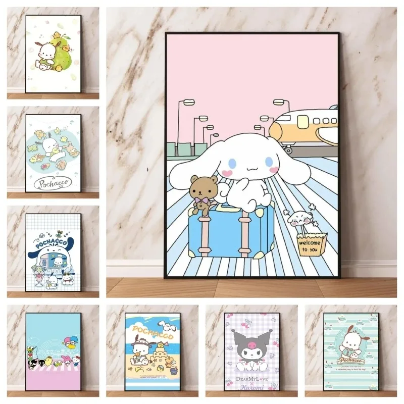 MINISO Европейский стиль Sanrio Pahako постер на холсте HD печать домашние настенные