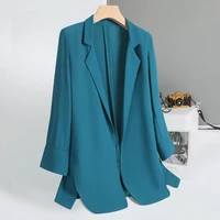 suit jacket womens new thin section summer 2012 new design niche high end chiffon suit sunscreen top casual solid