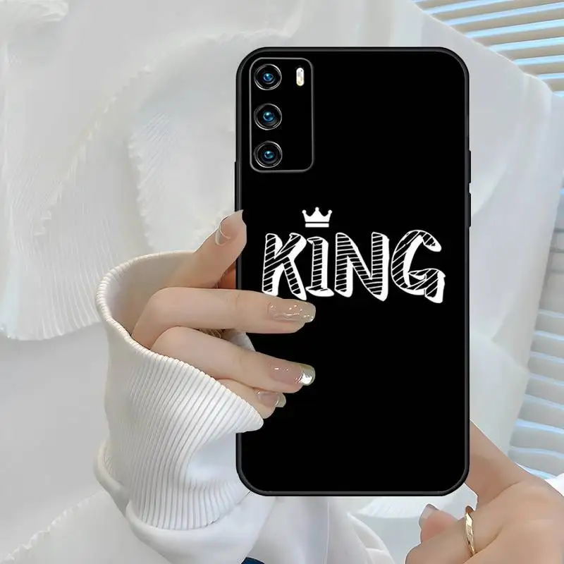 Чехол King Queen для телефона Huawei P 40 30 20 10 Plus Lite Psmart 2019 2020 Y5 Prime 2018 Y6 Y5II Y6P Y8S Y8P |