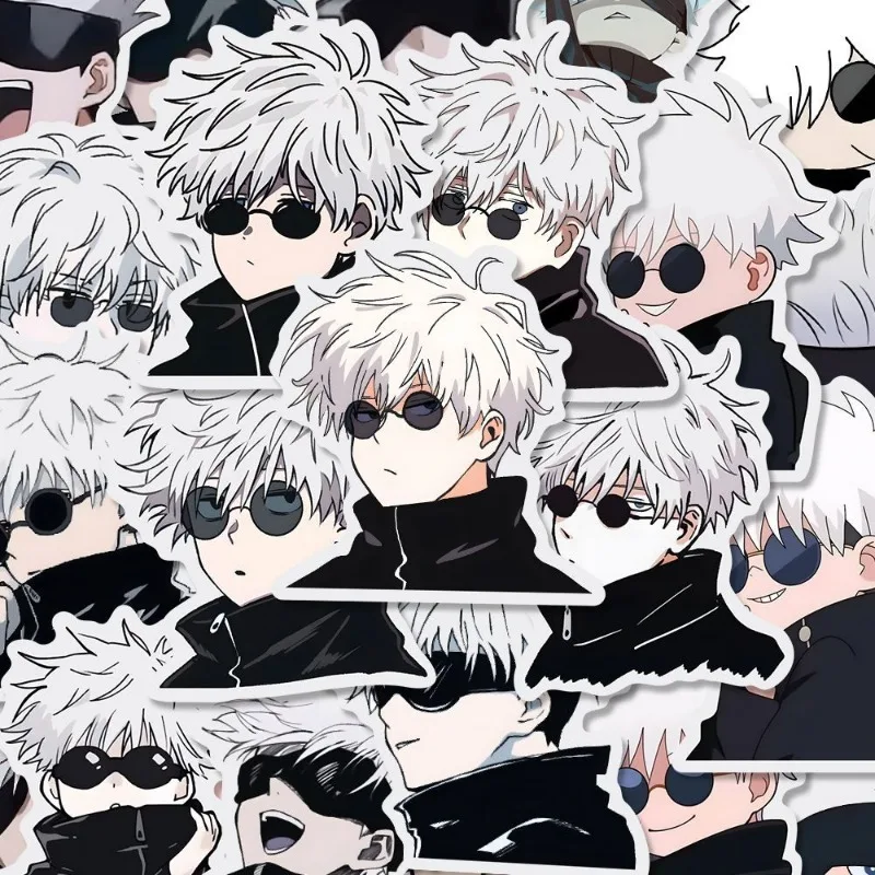 

Gojo Satoru Q Version Anime Sticker Jujutsu Kaisen Cartoon Stickers Laptop IPad Phone Case Decor Student Stationery Collection