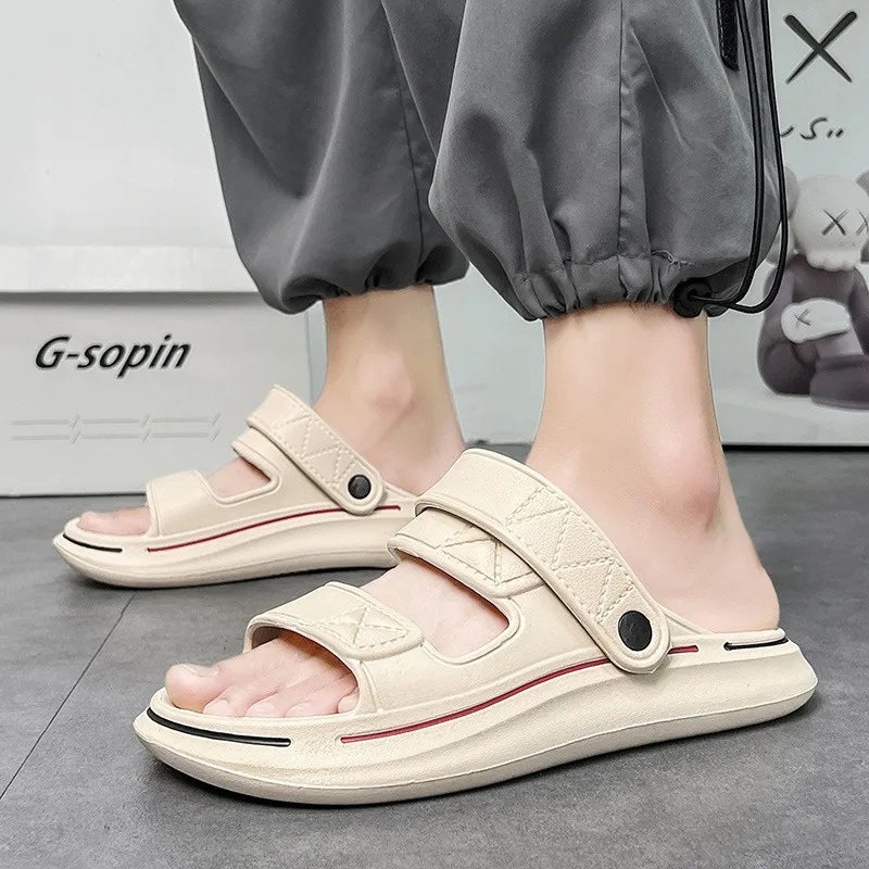 Шлепанцы унисекс из ЭВА мягкие сандалии на платформе Повседневная пляжная обувь