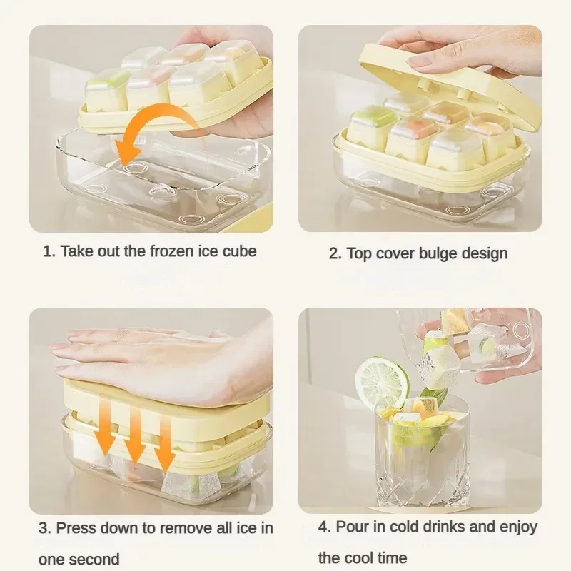 1/2/4/8 шт. силиконовая форма для льда