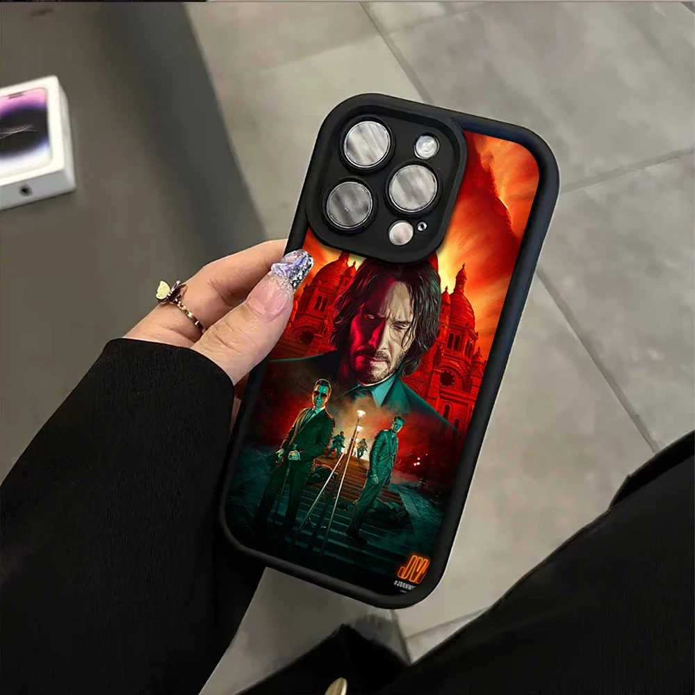 Пленка John Wick Chapter 4 для iPhone 16 15 14 13 12 11 Pro Max Plus защитная противоударная силиконовая