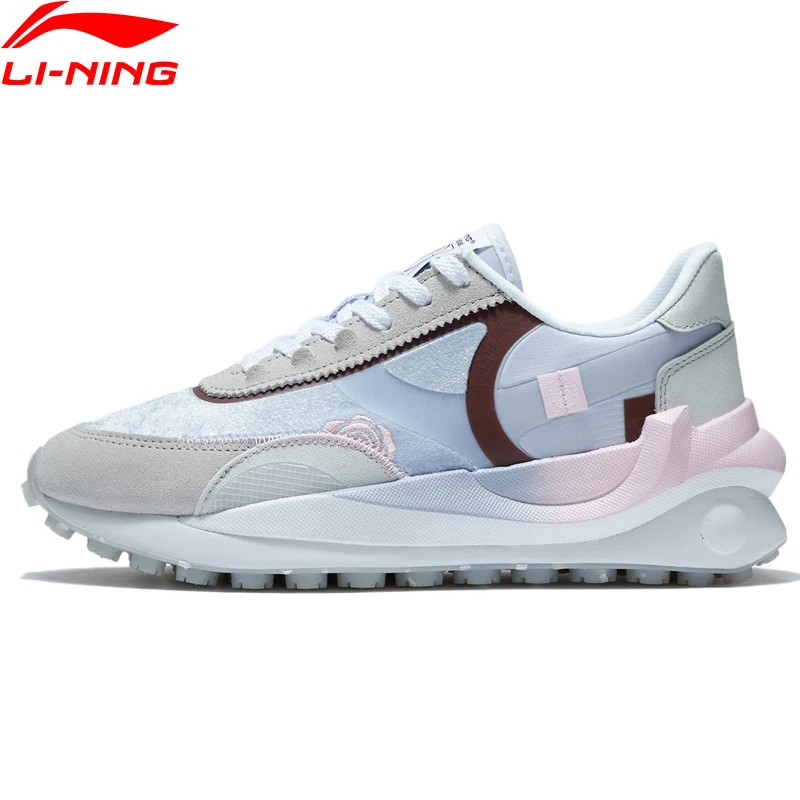 

Женские Классические повседневные туфли Li-Ning LN COSMOS, ретро кроссовки для отдыха, спортивные носимые удобные прогулочные туфли AGCS014