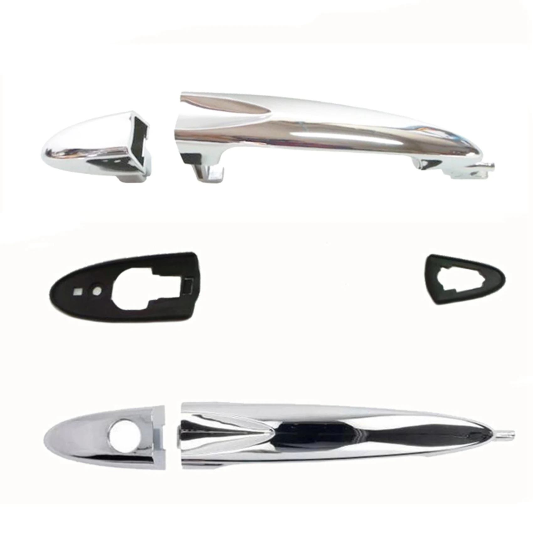 

Car Left+Right Outside Door Handle Exterior Door Handles 735409026 735409024 for Fiat Lancia Ypsilon 2003-2011