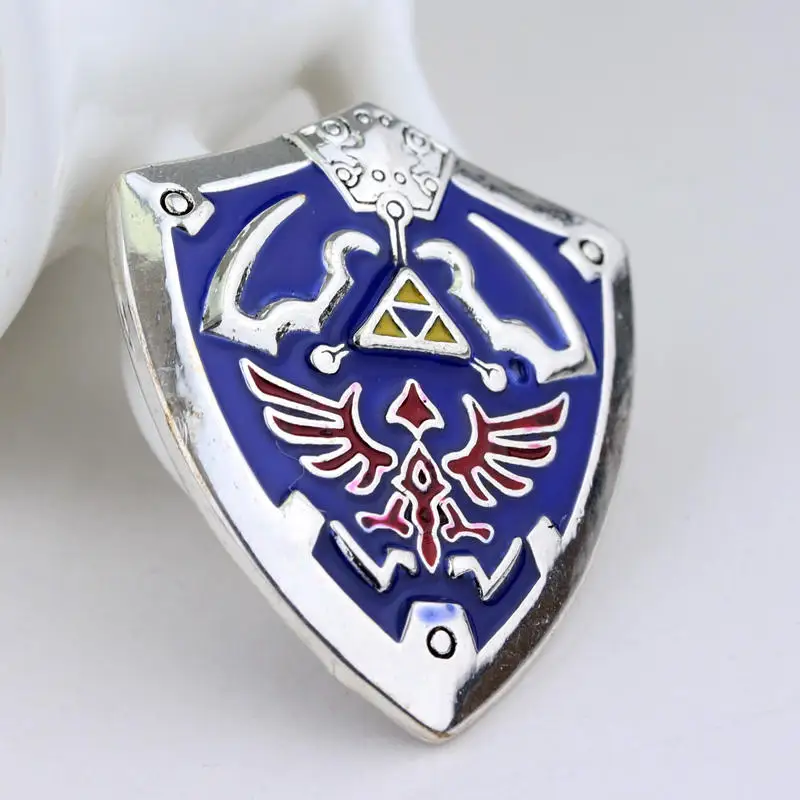 Брошь Zeldas Hylian Shield Pin - защитная маска Мадоры Fairy Spirit Symbol Master Sword