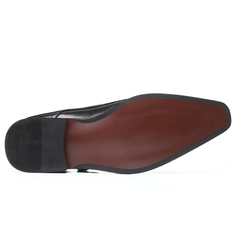 Мужская модная винтажная обувь дерби с пряжкой мужская Winklepicker деловая модельная