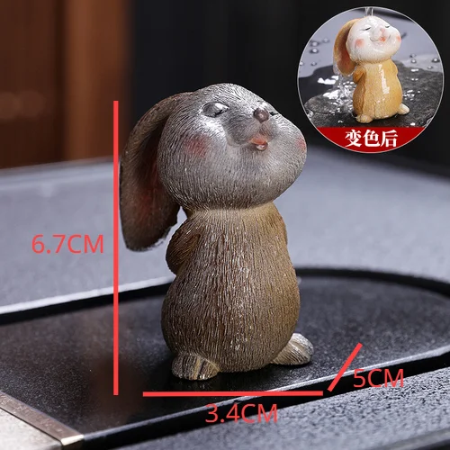 

Изменяющие цвет фигурки кролики из канифоли