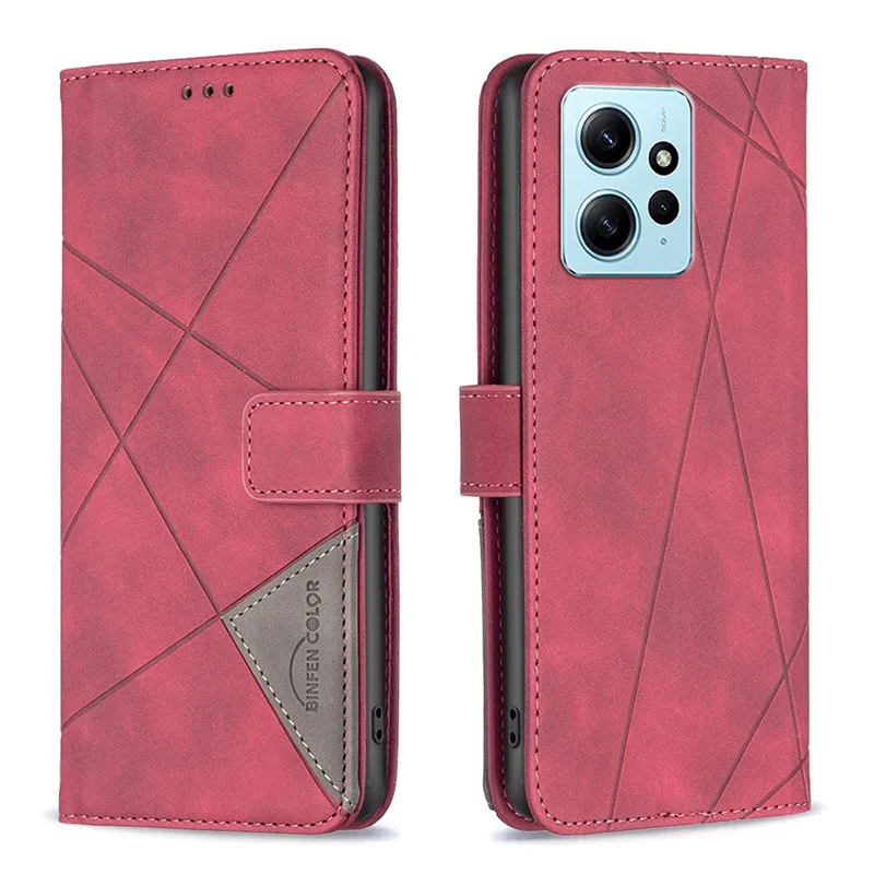 Luxury Leather Phone Case on For Xiaomi Redmi Note 12 4G 12S 12C Note12 Pro Plus 5G Fundas Magnetic Wallet Flip Cover Cases