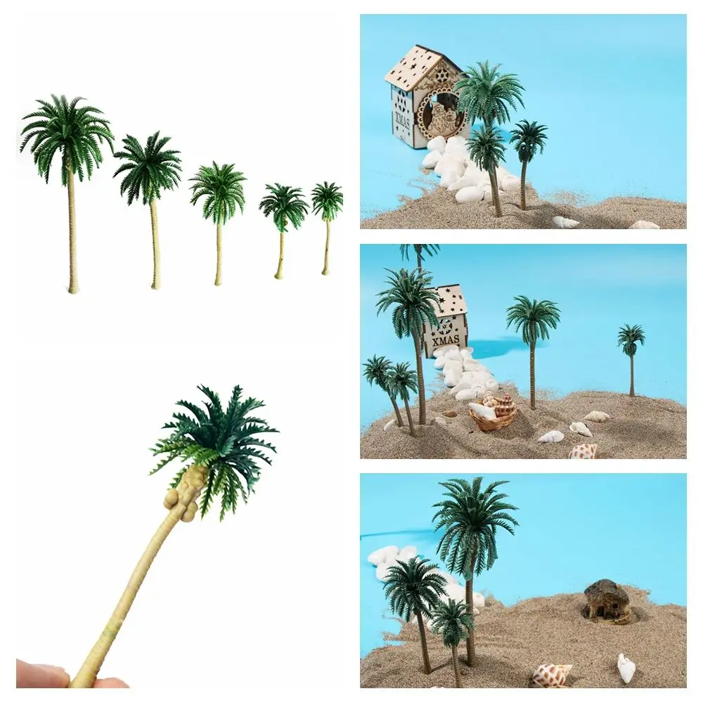 

Micro Landscape Projects Model Train Railroad Artificial Rainforest Palm Tree Plastic Coconut Tree Transfiguration