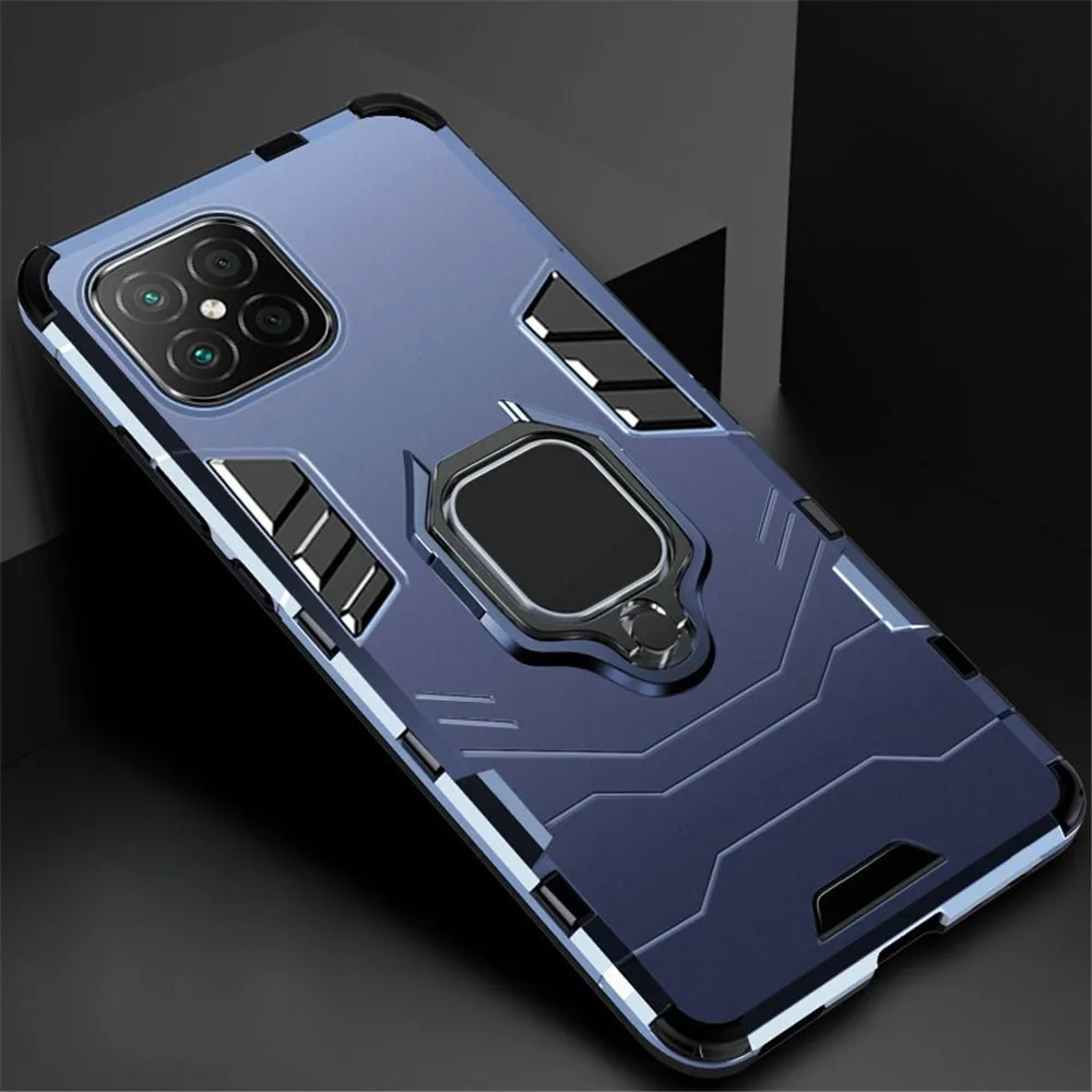 Car Magnetic Ring Stand Armor Phone Cover For Honor X8 Case HonorX8 Hono Honr Hnor X8 X 8 4G Shockproof 2022 Hard PC Back Fundas