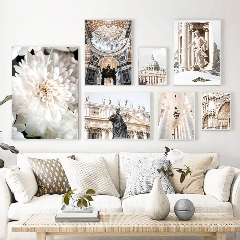 Настенные постеры с изображением цветов и роз скандинавские картины на холсте