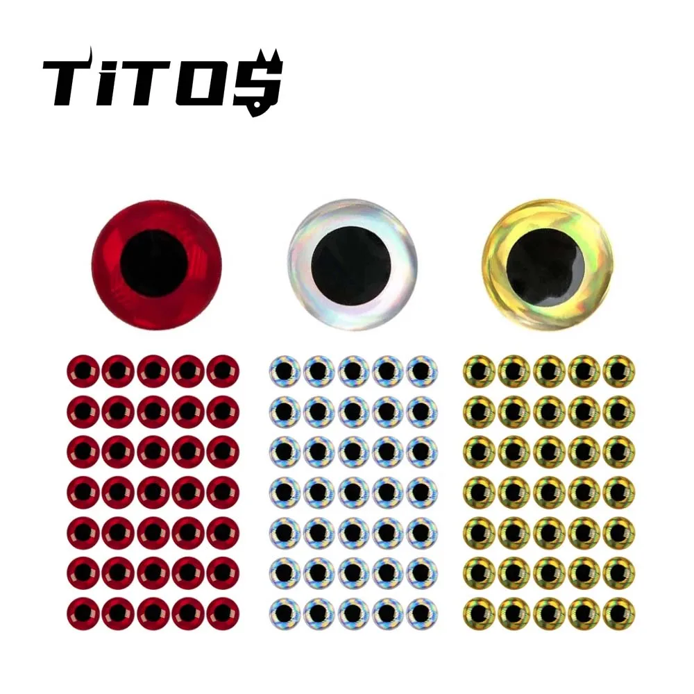 183 шт./лот голографическая приманка для рыбалки 3D 3-6 мм наклейка с искусственными