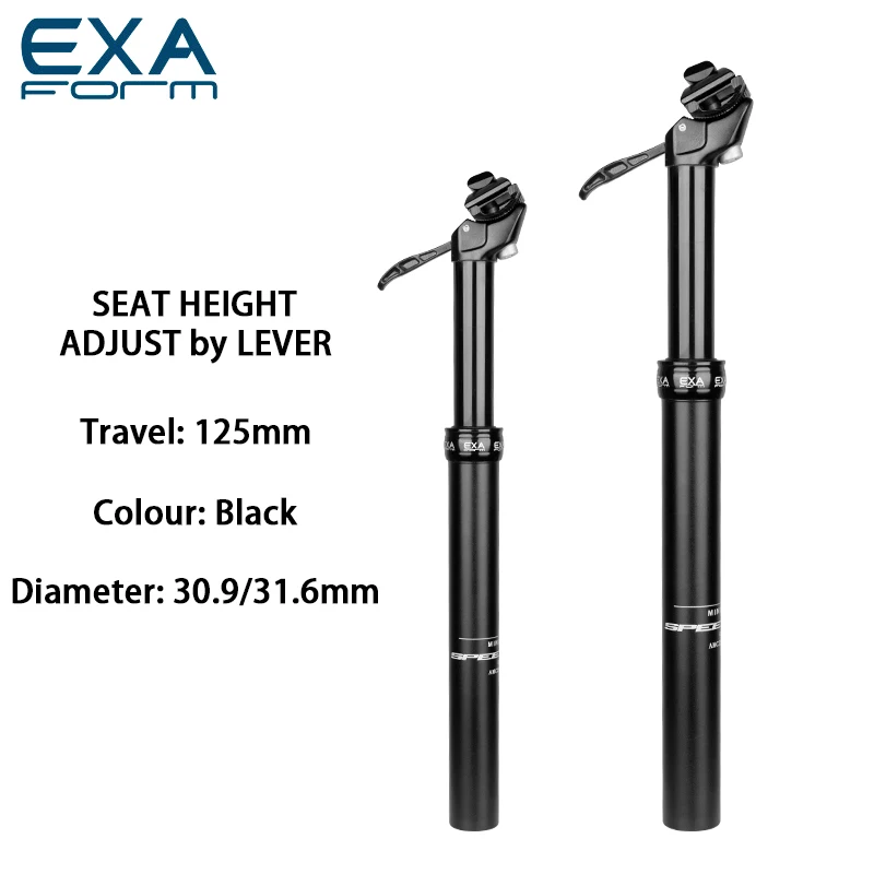 

Kindshock KS EXA Speed Up Bicycle Dropper Hydraulic Seatpost Stroke 100m/125mm 30.9/31.6mm Hand-operated Mountain Bike Seatpost