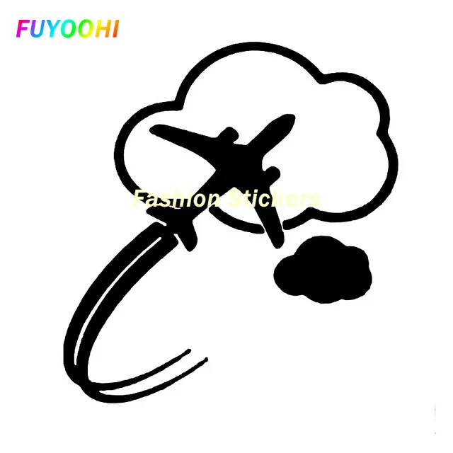 

FUYOOHI Exterior/Protection Fashion Stickers Special Creative Design of Personality Style Plane Car Sticker Vivid Vinyl Decal