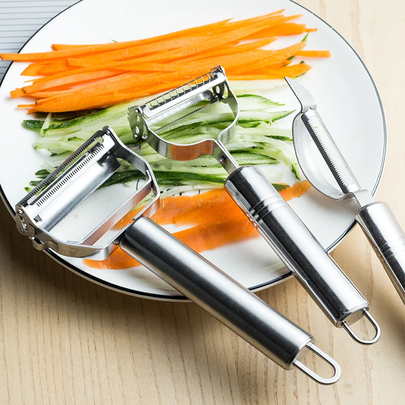 

Stainless Steel Multi-function Vegetable Peeler Potato Carrot Julienne Cutter Peeler Grater Kitchen Tool