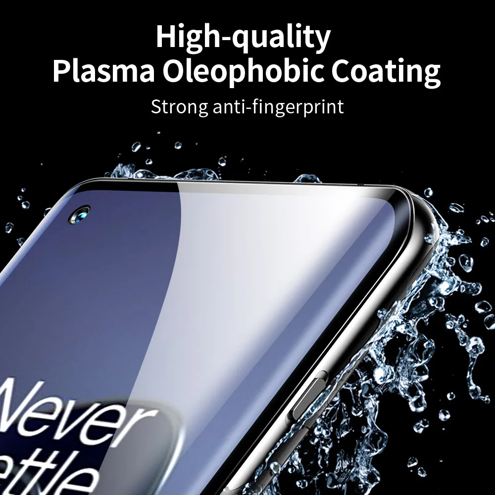 SmartDevil Full Cover Glue UV Tempered Glass for Oneplus 11 10 9 Pro Screen Protector UV Fully Glued Installation HD Clear