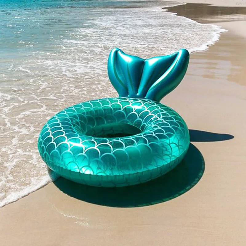 

Mermaid With Backrest Inflatable Games Swim Ring Pool Floaters for Kids Baby Water Play Tube Swimming Mattress Inflatable Toys