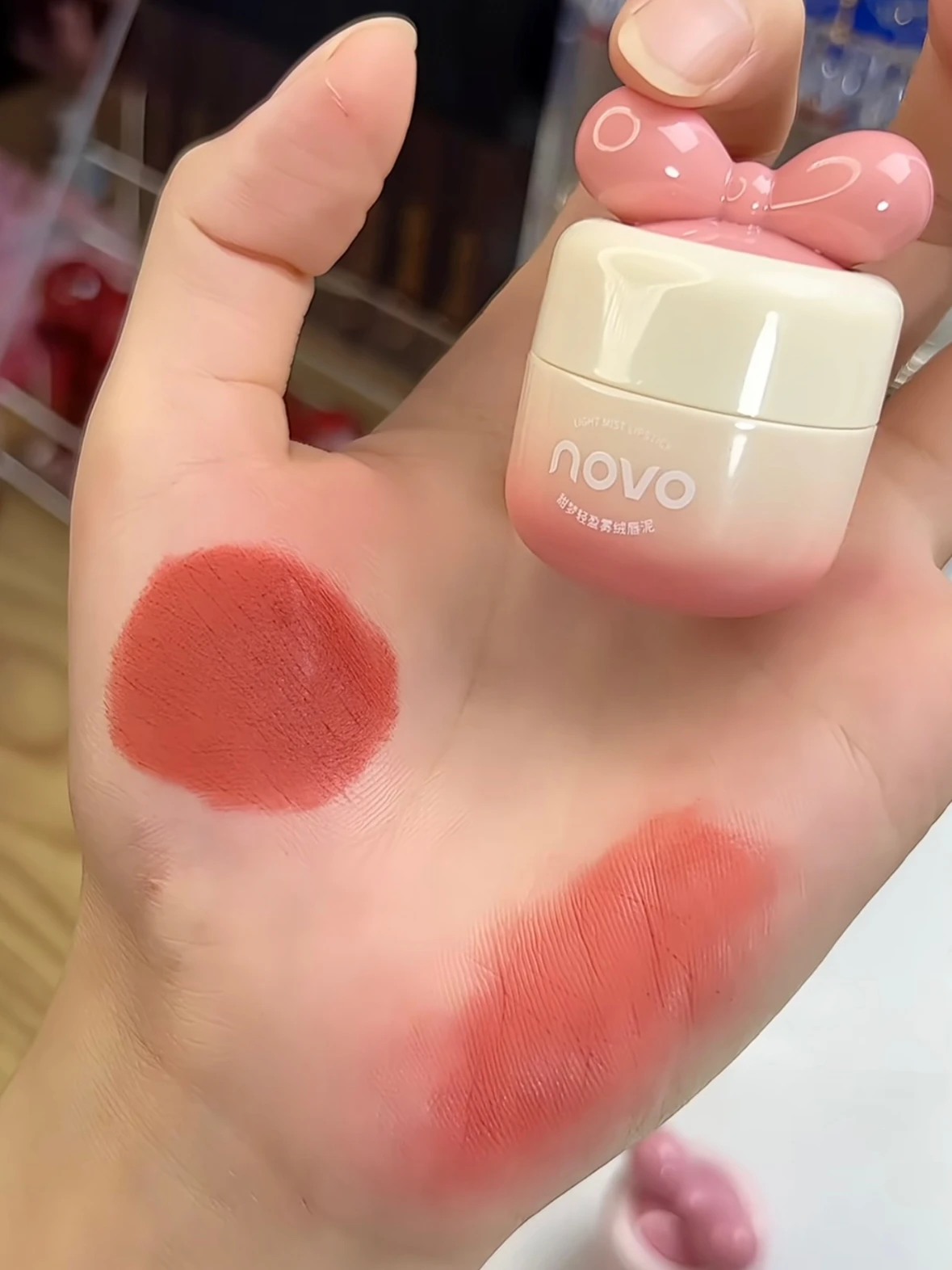 Матовая губная помада Novo в банке милый глянцевый блеск для губ увлажняющий